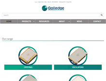 Tablet Screenshot of golledge.com